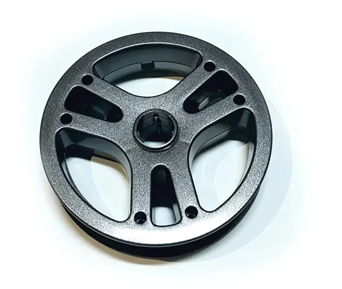 ND_disk do předního kolečka kočárku - Euforie kompletní 2půlky Grafit včetně osazení ložisky + šrouby