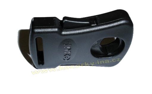 ND_úchyt přeska na tašku kočárku - karabina spona oboustranná - černá