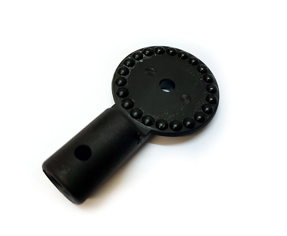 ND_držák konstrukce boudy na rohatku PRO TRUBKU - ozubený TAKO