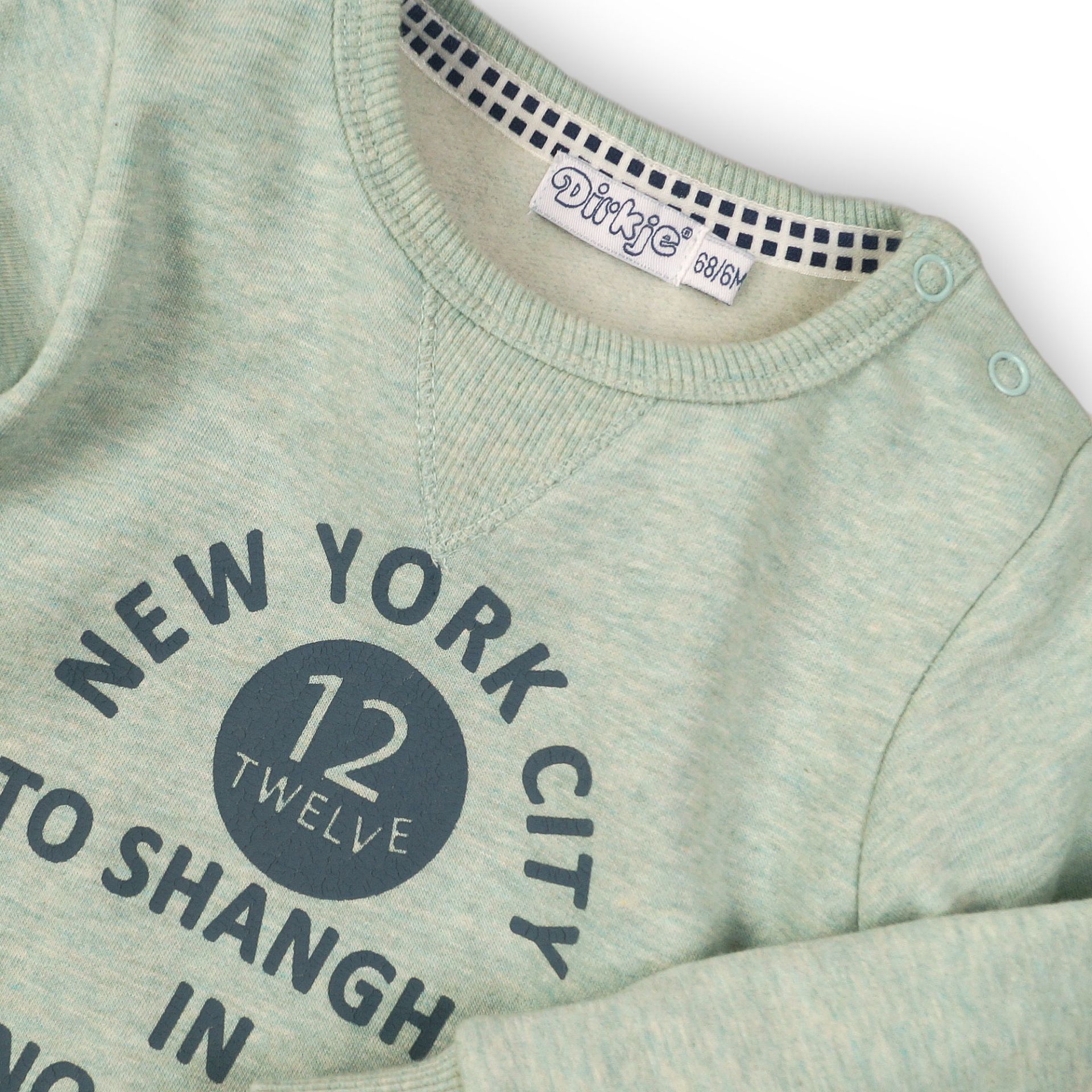 Chlapecký mikina Dirkje s nápisem tyrkysová