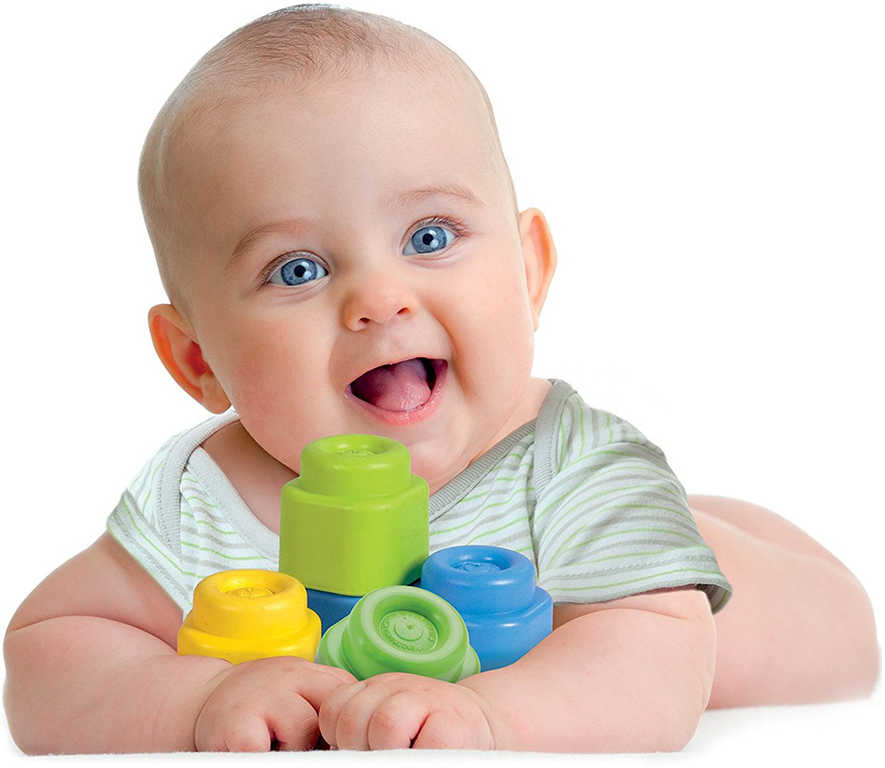 CLEMENTONI CLEMMY Baby gumové kostky 24ks