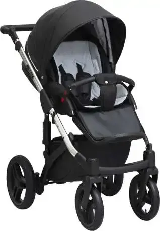 Kombinovaný kočárek EUFORIA PREMIUM EP-4 silver/black