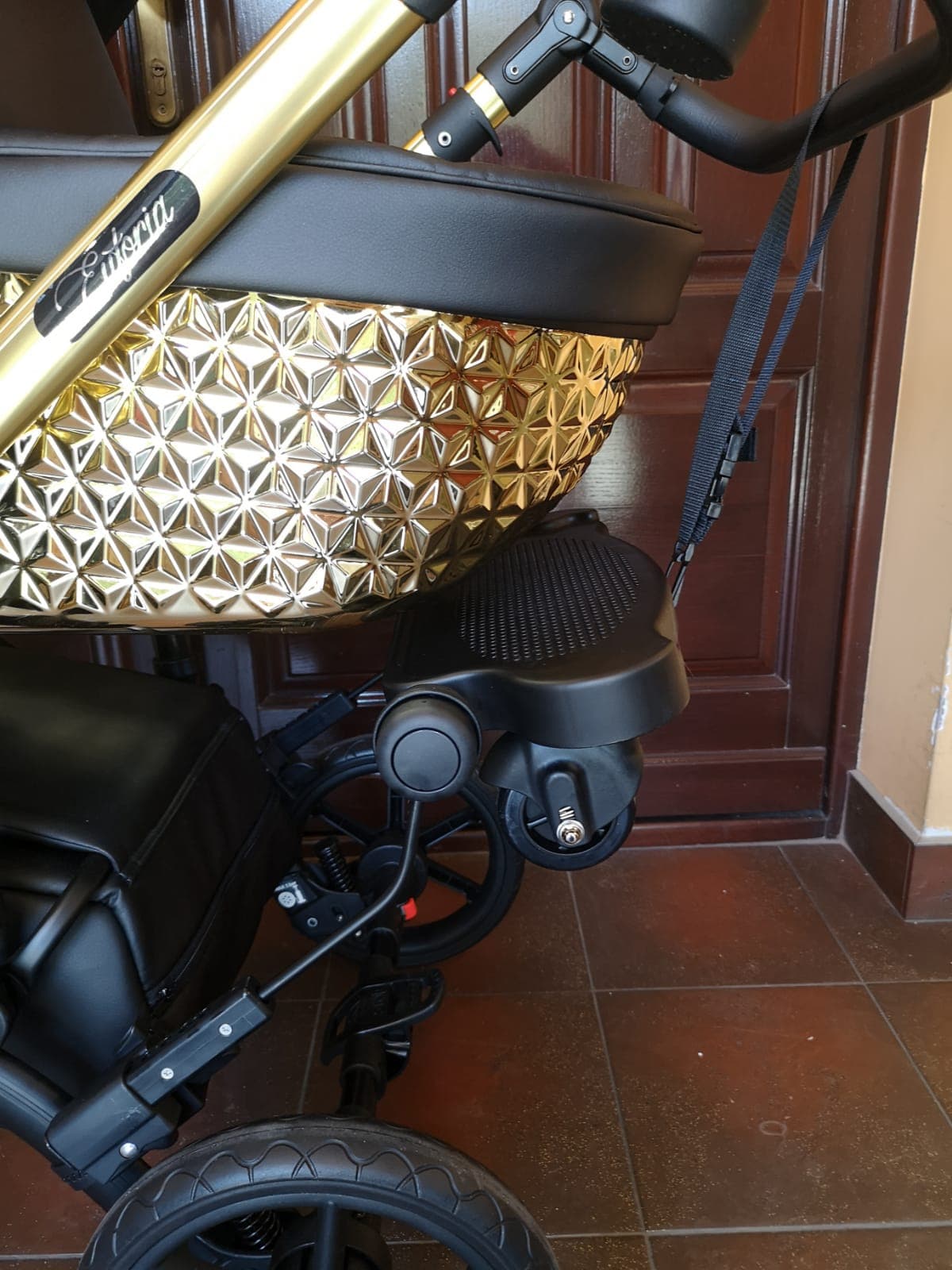 Universální nastavitelné stupátko za kočárek pro větší děti