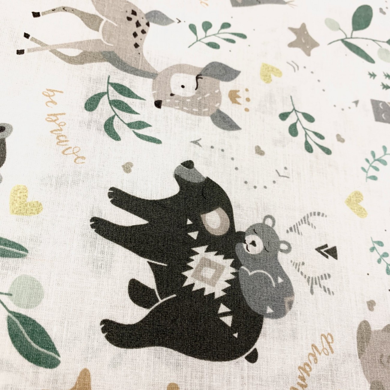Bavlněné látka  Lesní zvířátka