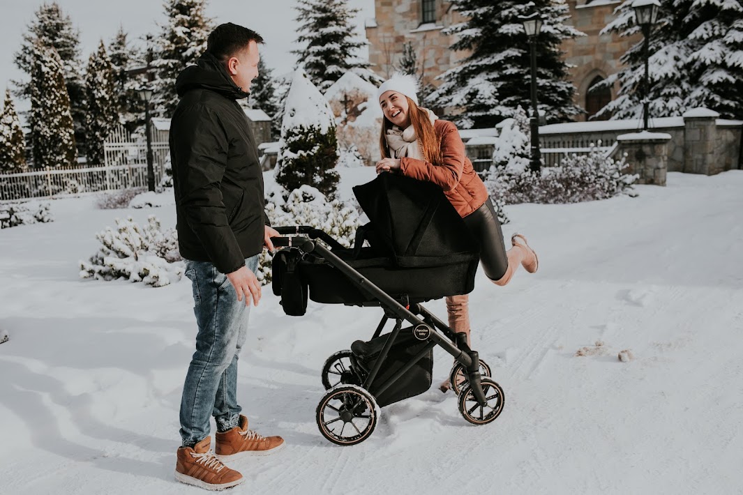 Kombinovaný kočárek Paradise Baby VR velur - black 03