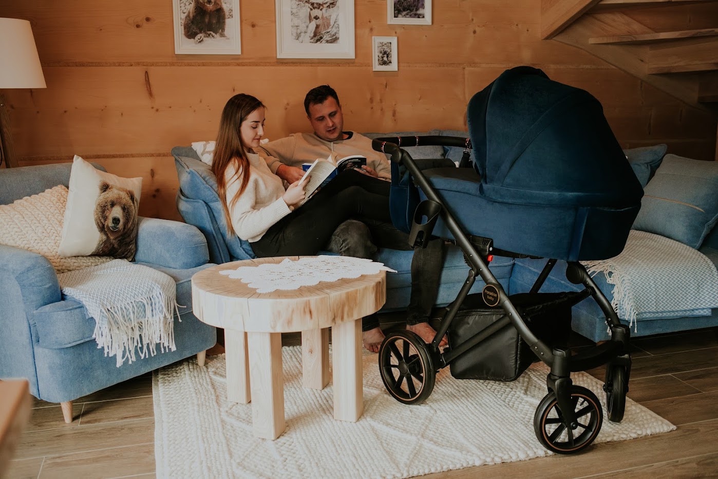  Kombinovaný kočárek Paradise Baby VR - navy 02