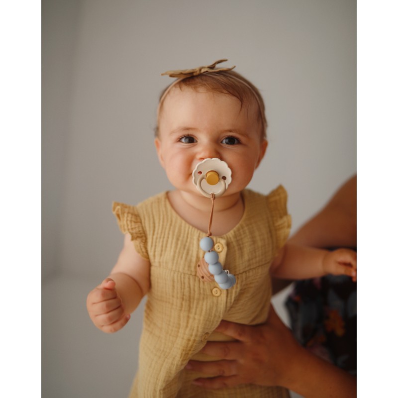 Kaučukový dudlík FRIGG DAISY COLORBLOCK CHAMOMILE, 0-6M (1ks)