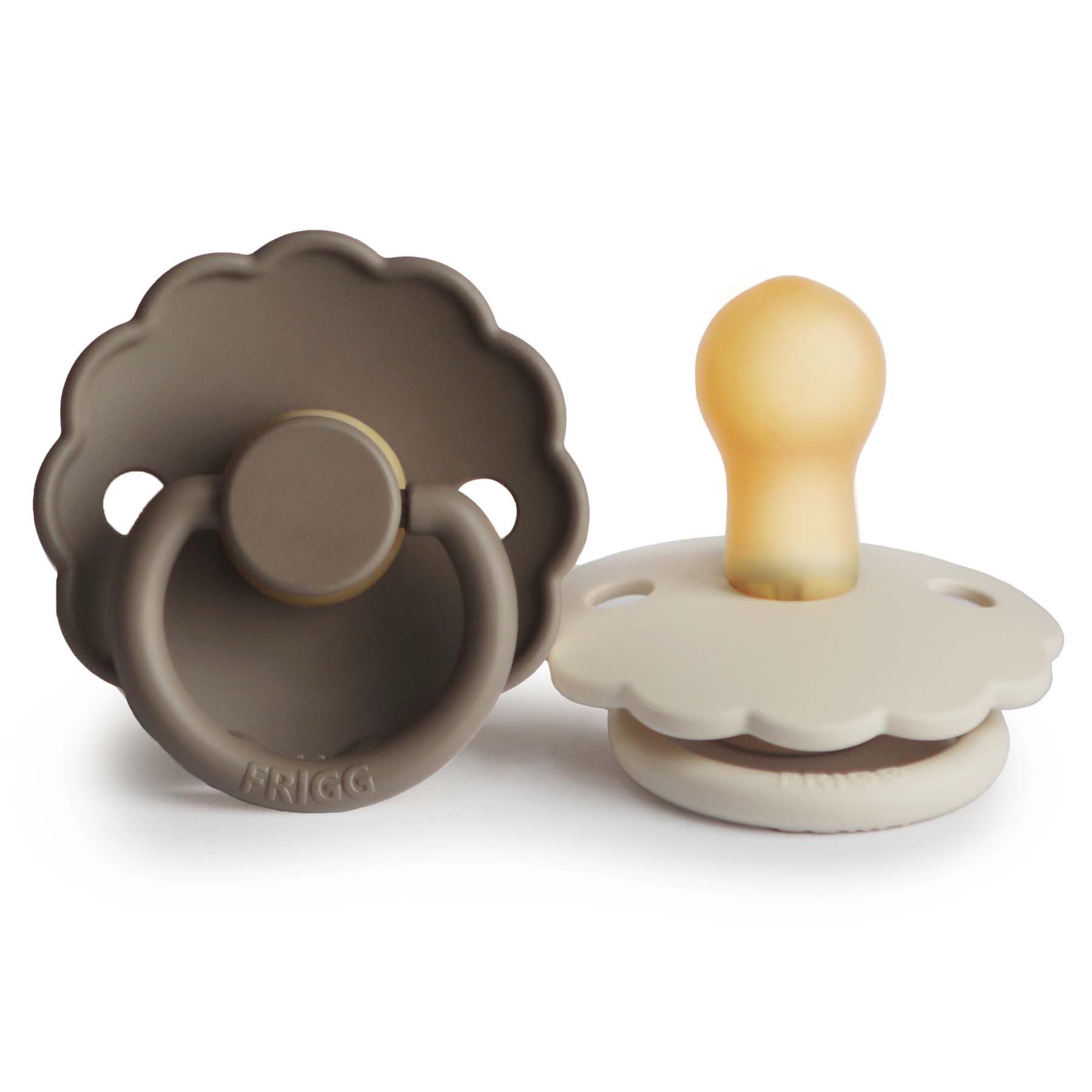 DUO kaučukový dudlík FRIGG Portobello+ Sandstone 0-6M 