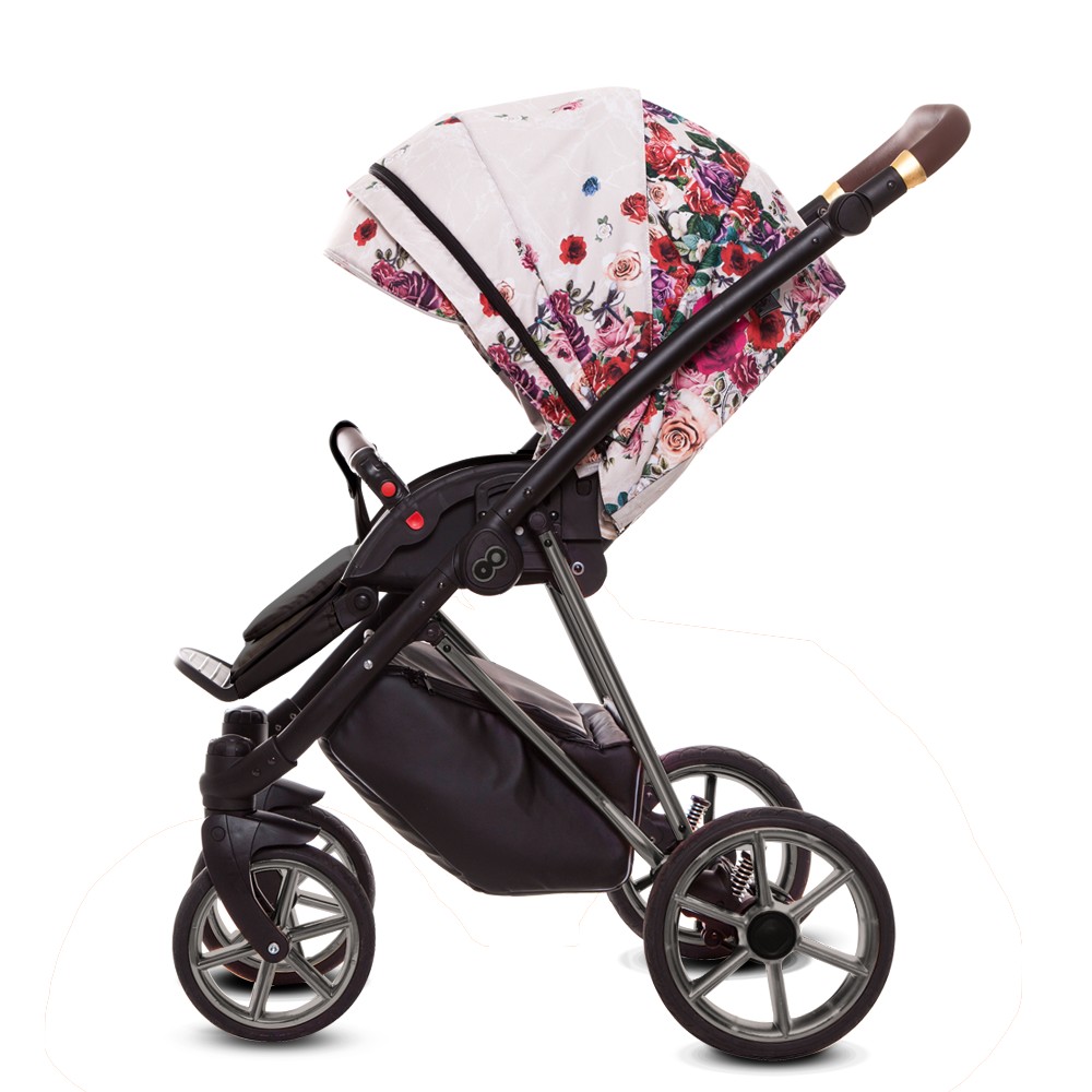 Kombinovaný kočárek Musse Light-Dark  Rose 2v1 antracit