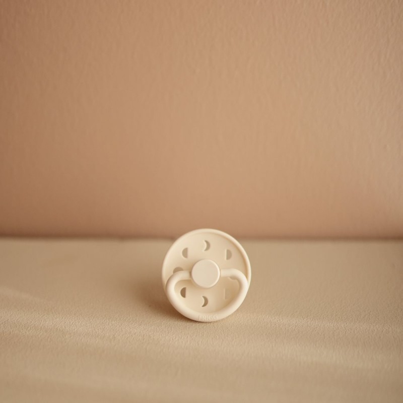 Kaučukový dudlík FRIGG MOON PHASE Cream, 0-6M(1ks)