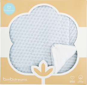 Dětská dvouvrstvá deka BimBi  NOPKY s beránkem 70x100cm - mintová