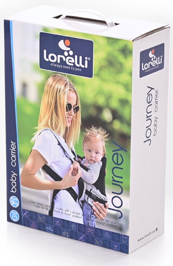 Dětské nosítko Lorelli JOURNEY GRAY&BLACK klokánek otočný do 9kg 