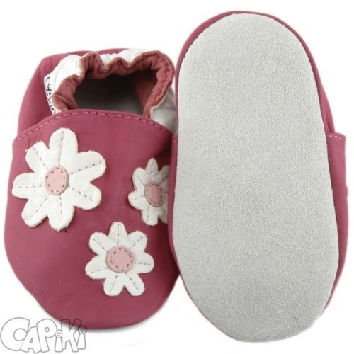 Dětské celokožené capáčky Sedmikrásky 