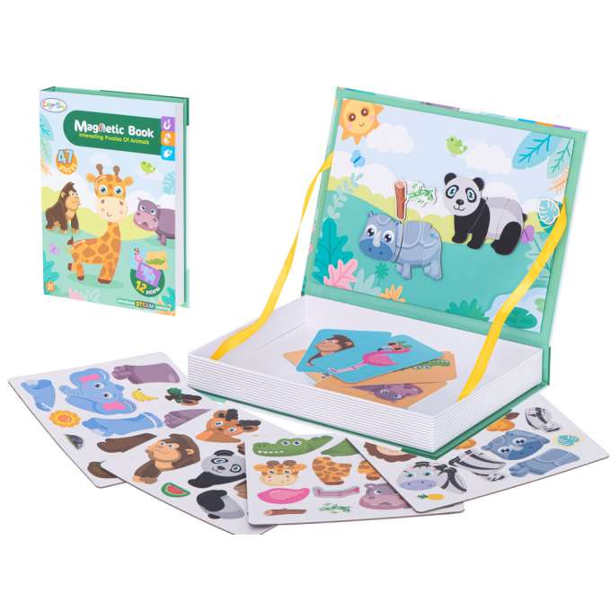 Magnetická skládačka pohádková SAFARI ZVÍŘÁTKA