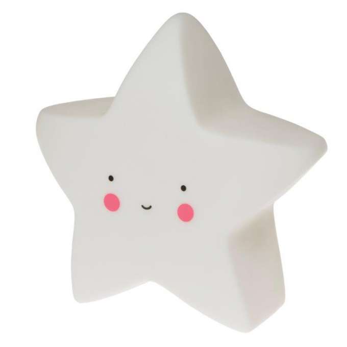 Dětská LED lampička Hvězdička - bílá