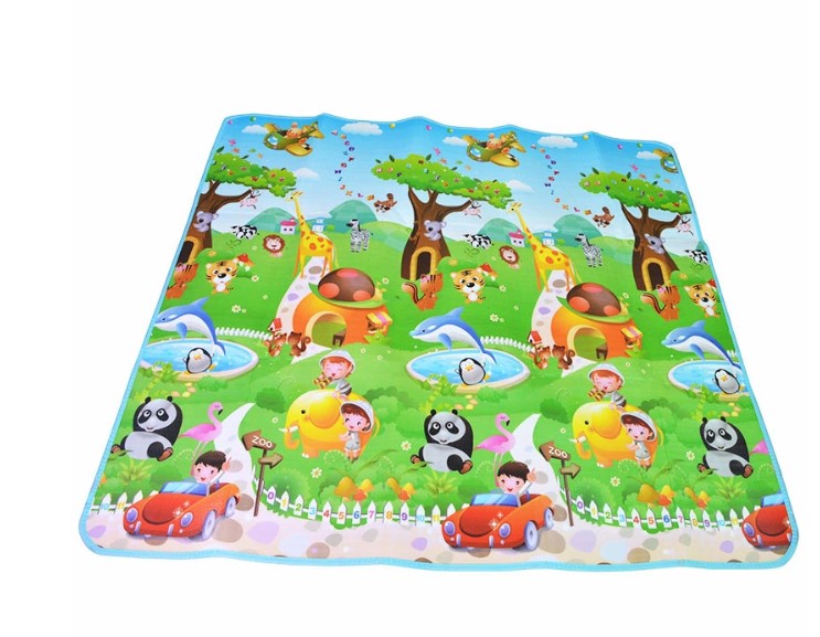 HRACÍ OBOUSTRANNÁ PĚNOVÁ PODLOŽKA MOŘSKÝ SVĚT /SAFARI 190X170CM
