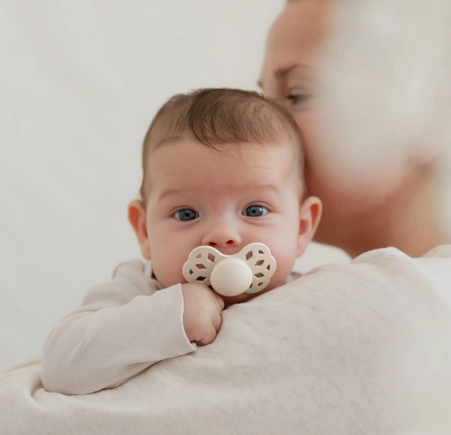 BIBS Infinity silikonové symetrické dudlíky 0-6m Blossom/Dusky Lilac 2ks