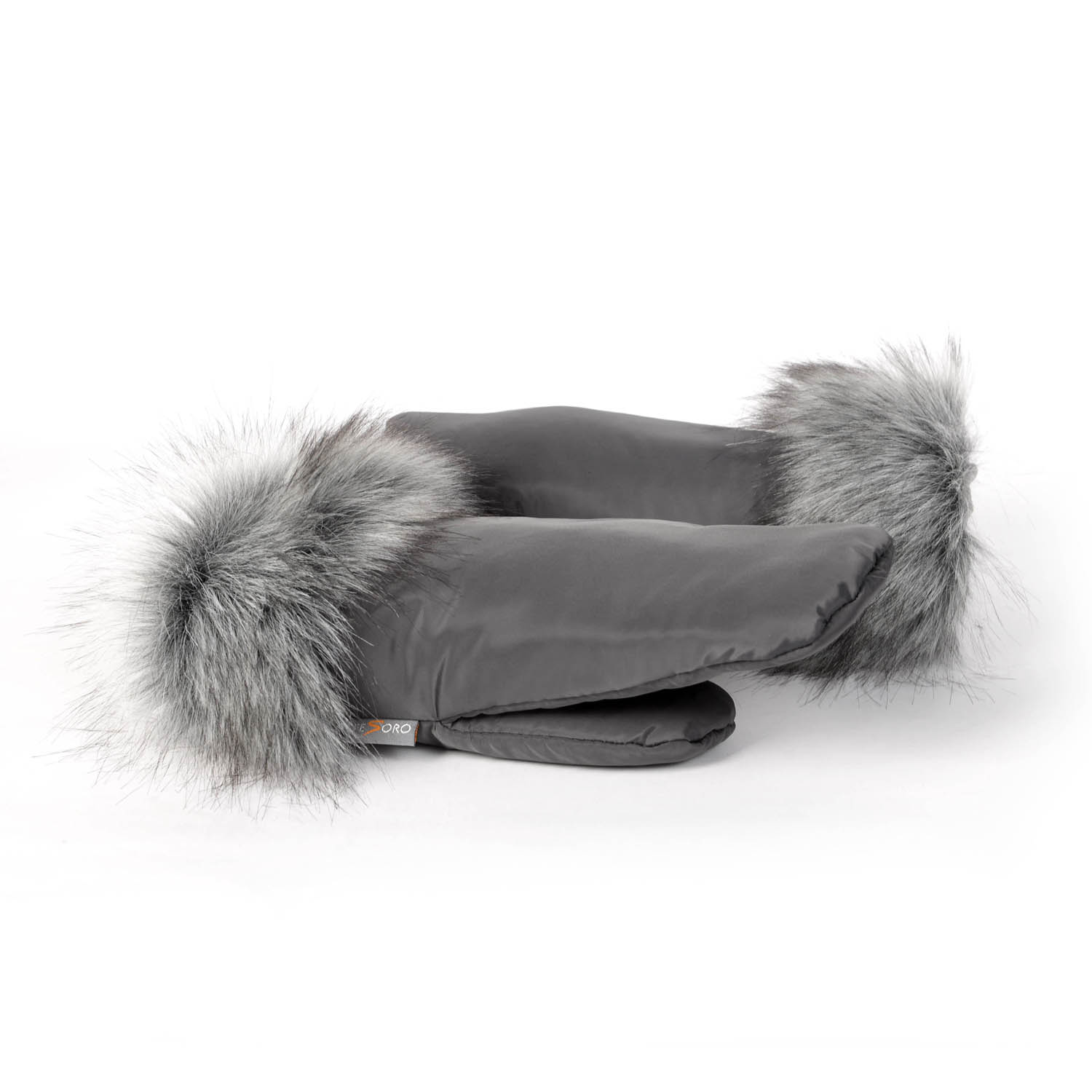 Zimní nepromokavé rukavice na kočárek FINGER -graphite