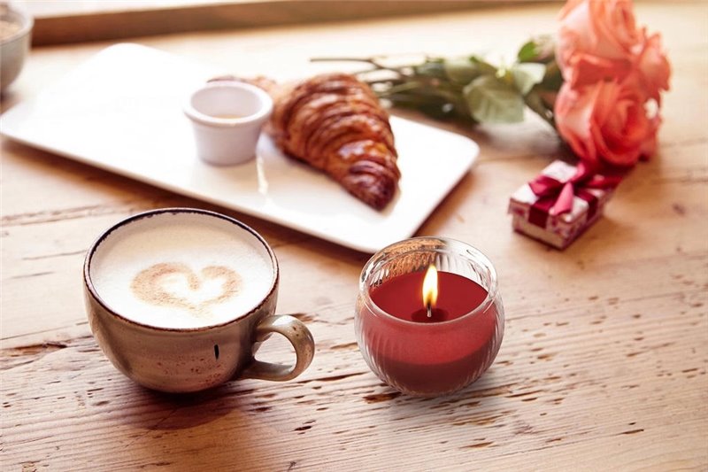 Vonná svíčka ve skle - jablko/skořice