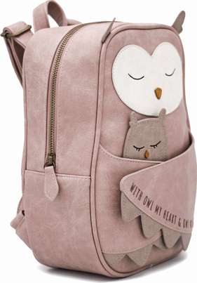 Dětský batůžek z eco kůže SOVIČKA - Big Owl Isolda