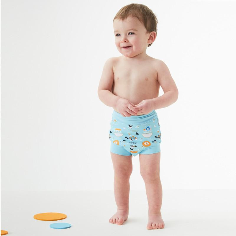 Dětské neoprenové plavky Happy Nappy - Zvířátka modrá vel. L