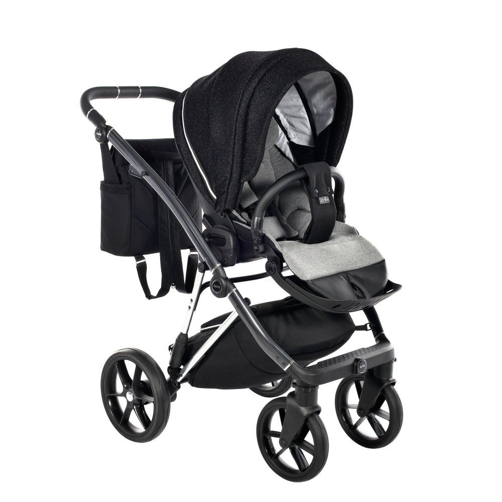 Kočárek Jasmine Daisy Soft 2v1 - 01 Black