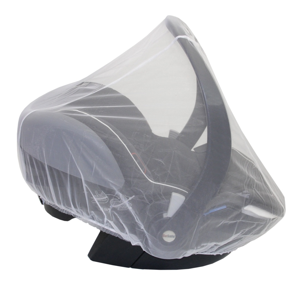 Síť moskytiéra na autosedačku vajíčko - universální - bílá síť proti hmyzu