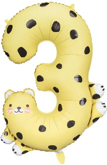 VELKÝ FÓLIOVÝ BALÓNEK číslo 3 Gepard