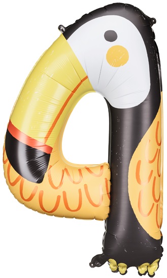 VELKÝ FÓLIOVÝ BALÓNEK číslo 4 Tukan