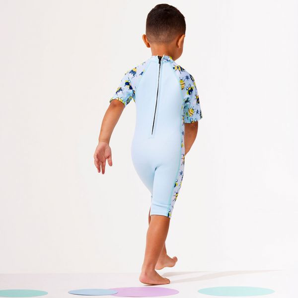 UV dětský neopren - overal Plážová UV kombinéza pro děti 3/4 rukávy Bugs life (1-2 roky) Happy Nappy 