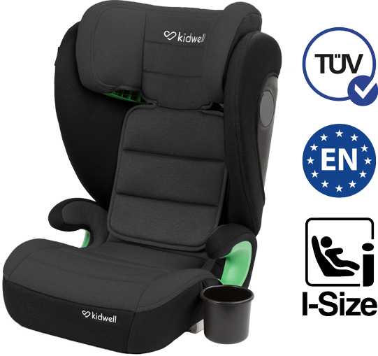 Autosedačka Kidwell Weston s isofixem, i-Size 100-150 cm šedo/černá