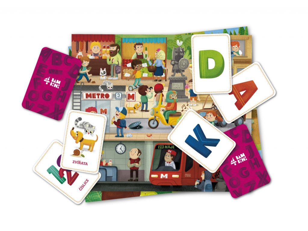 Vzdělávací hra Abeceda aneb Pestré hrátky s písmenky a obrázky