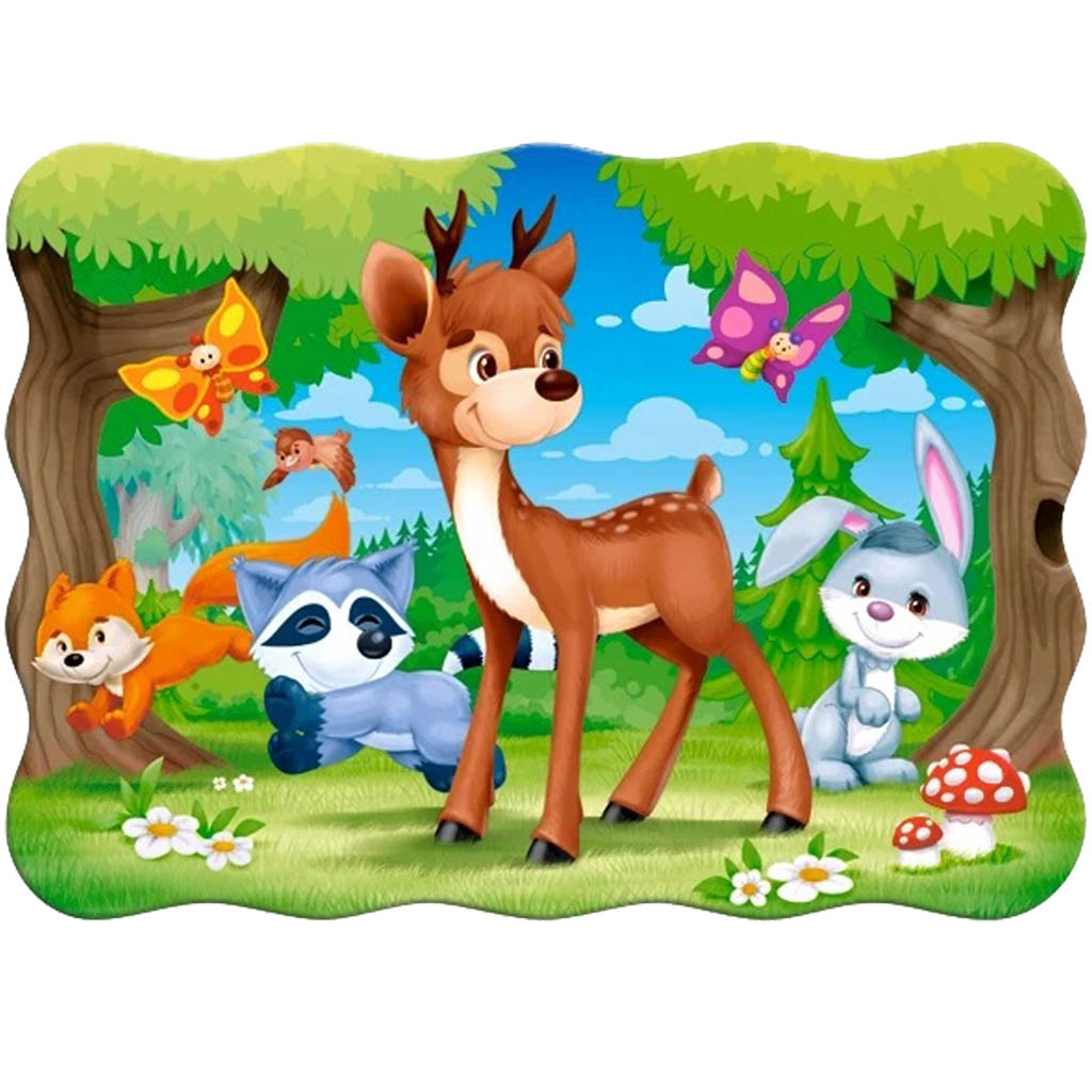 CASTORLAND Puzzle 30 dílků A Deer and Friends - Lesní zvířátka 4+ 