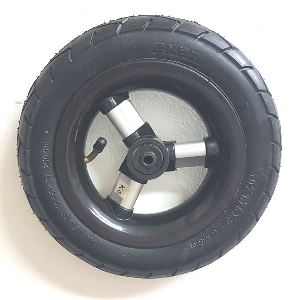 ND_kolečko ke kočárku přední silnopaprskové 3paprsky stříbrnéqwě 10x2