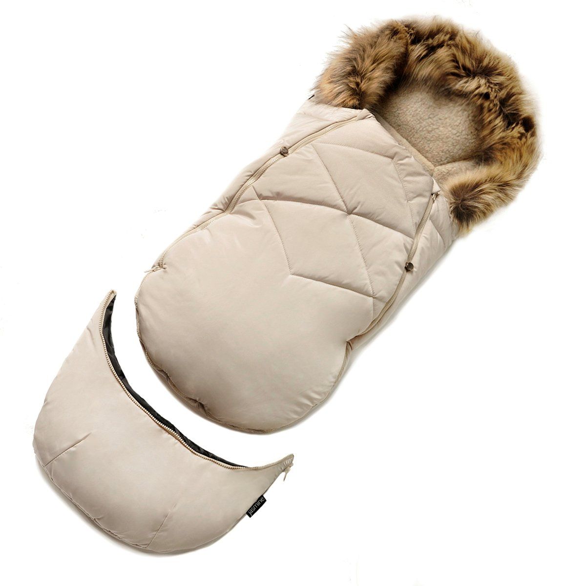 Zimní fusak s ovčí vlnou Ovečka béžový