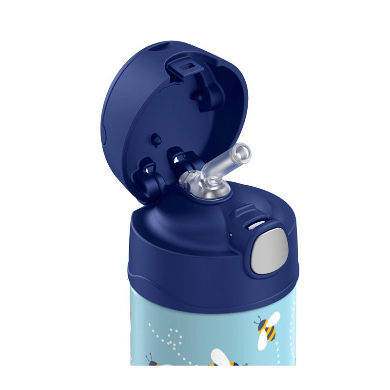 Dětská nerezová termoska THERMOS s brčkem honey bees