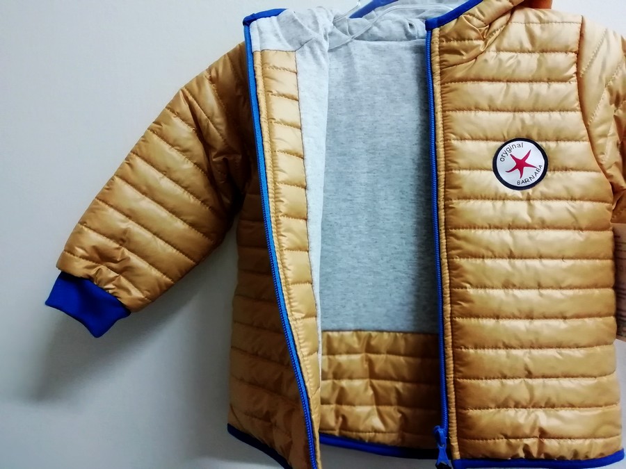 AKCE ! Chlapecká odlehčená přechodová bunda s kapucí Barnaba písková vel.74