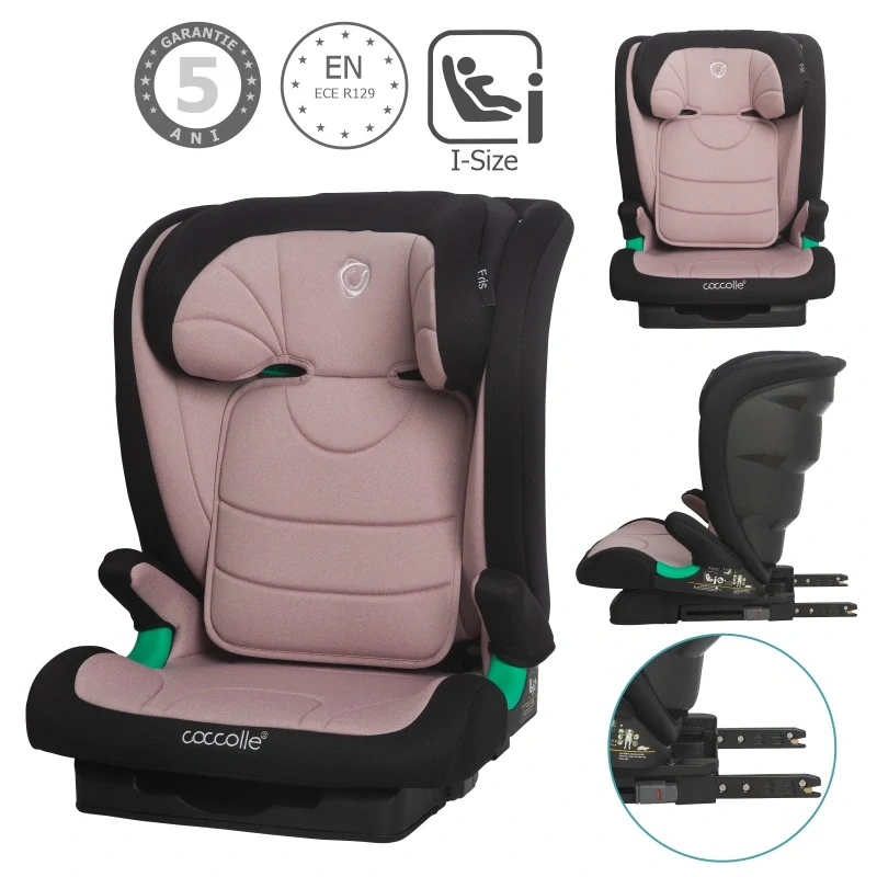 Autosedačka s isofixem, i-Size 100-150 cm Coccolle Eris Dessert rose