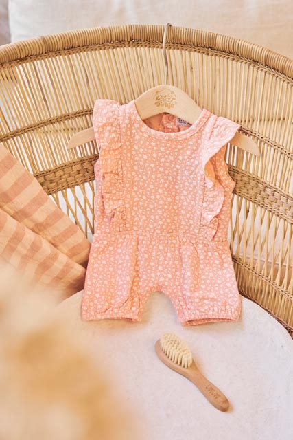 Kojenecký letní overal Dirkje růžový vel.68