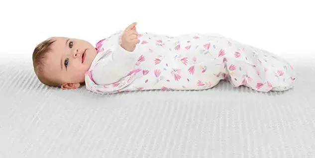 Zavinovačka SwaddleMe Arms Free Pod tulipány na bílém podkladu vel.L (4-6 měsíce, 6.4 - 8.2kg)do 66cm