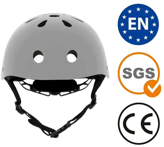 Cyklistická ochranná helma pro děti na kolo, kolečkové brusle a koloběžku vel. S od 48 do 52 cm - šedá grey KIDWELL