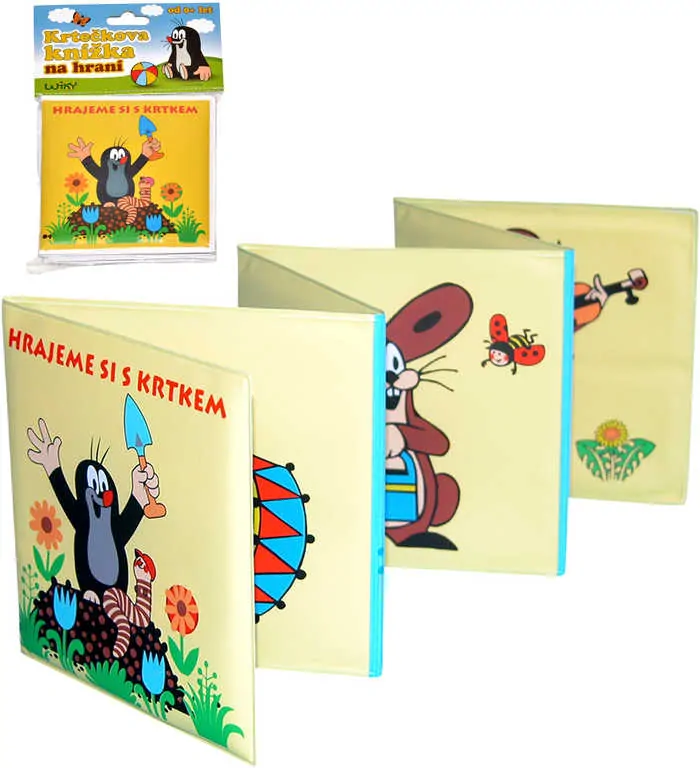 KRTEK (Krteček) Knížečka baby rozkládací omyvatelná pro miminko CZ 