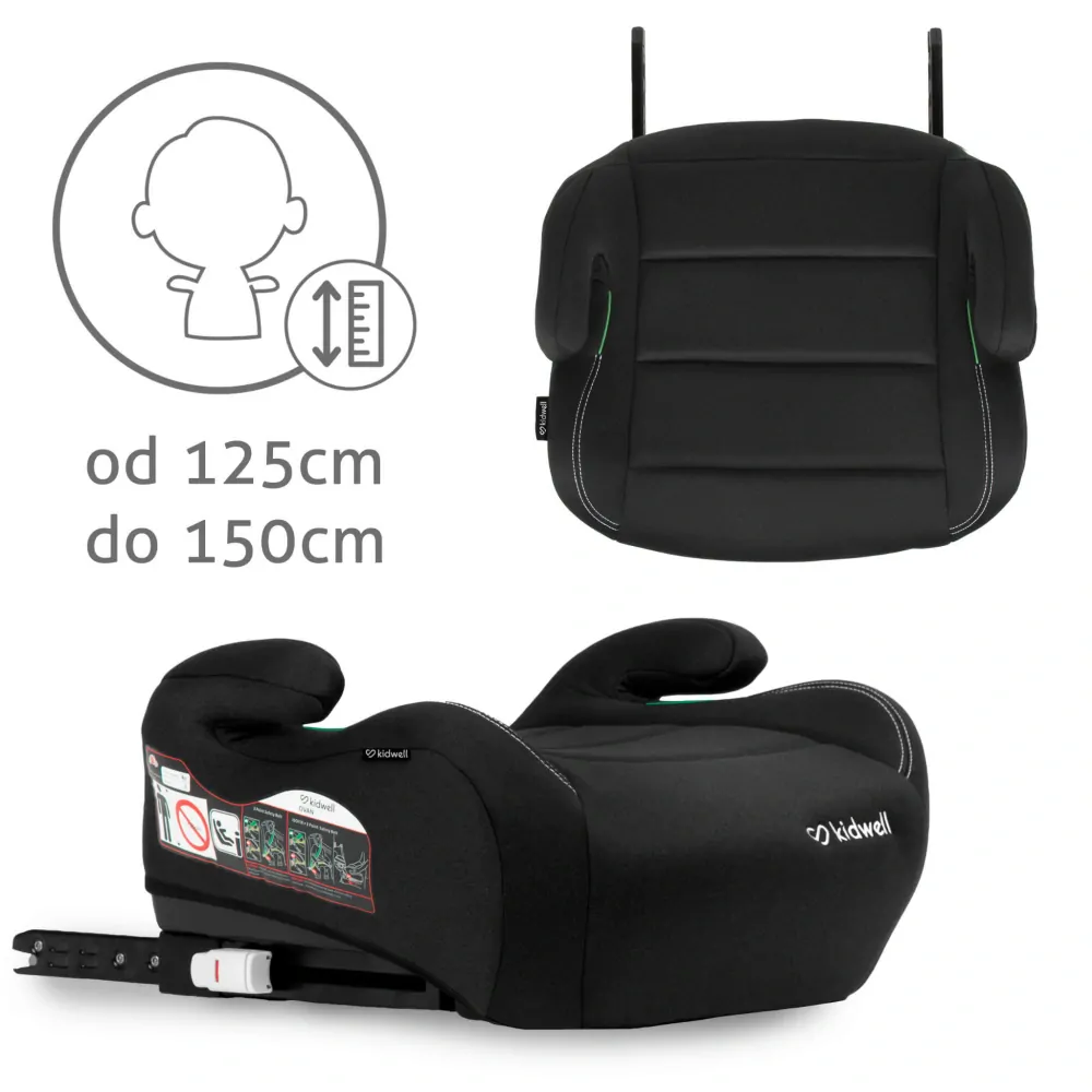 PODSEDÁK S I-SIZE KIDWELL OVAN BLACK s isofixem