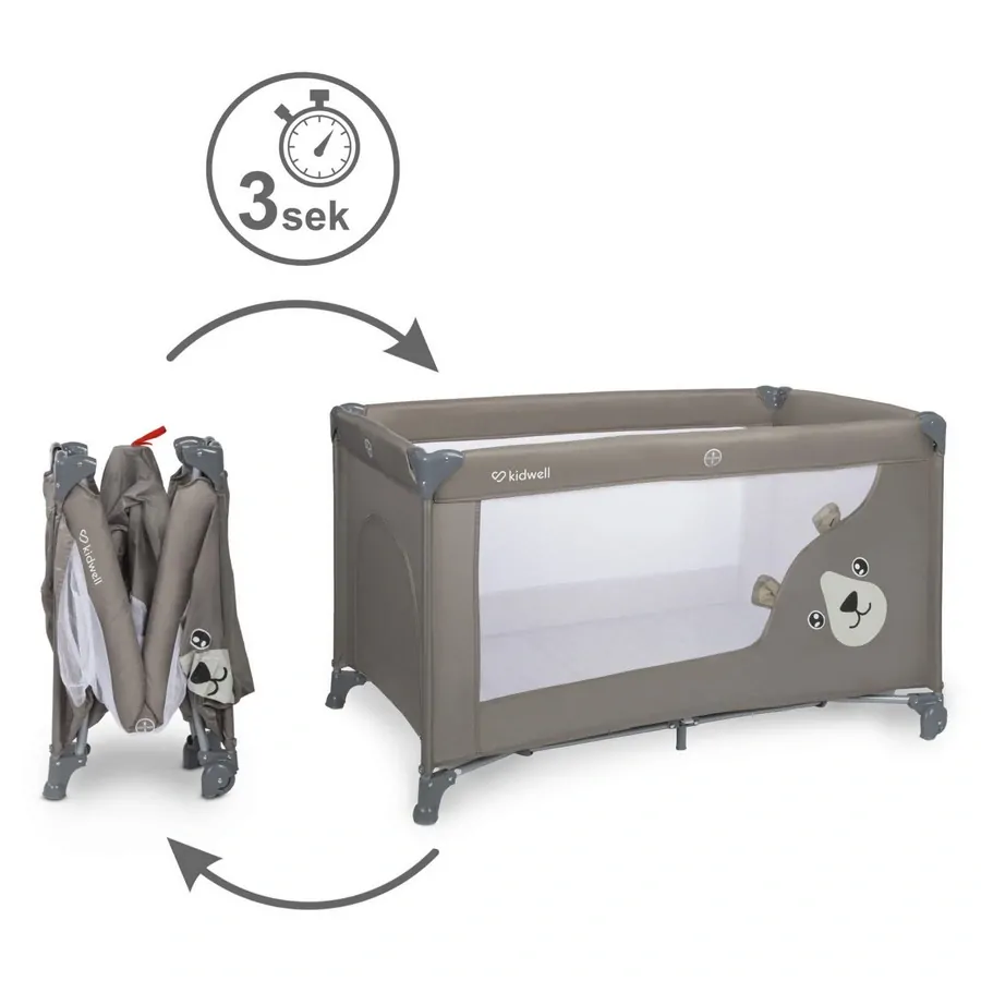 Cestovní postýlka KIDWELL BLISSY DUO beige