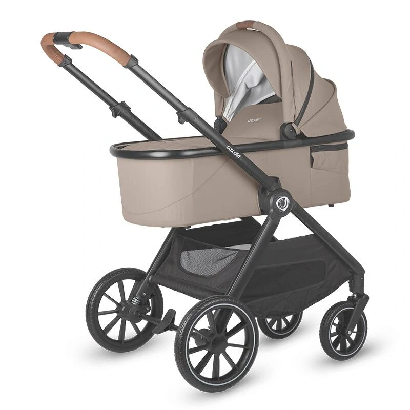 Kočárek Coccolle ASPEN 2v1 travel system sand beige + autosedačka 0-13kg KNOX