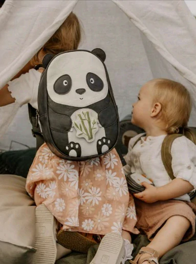 NEW Dětský batůžek z eco kůže Medvídek PANDA - Big Panda Suki