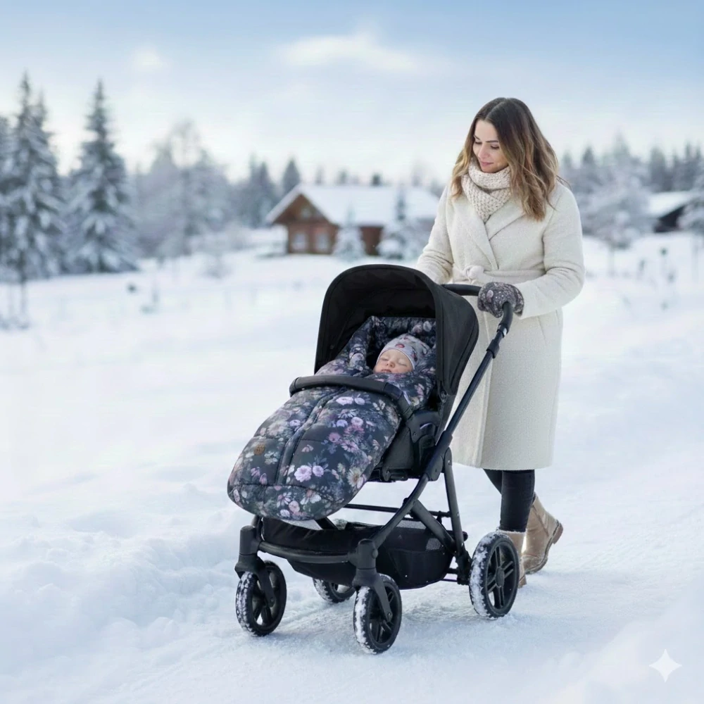 Zimní fusak do kočárku Mont Blanc – Mystery of Flowers