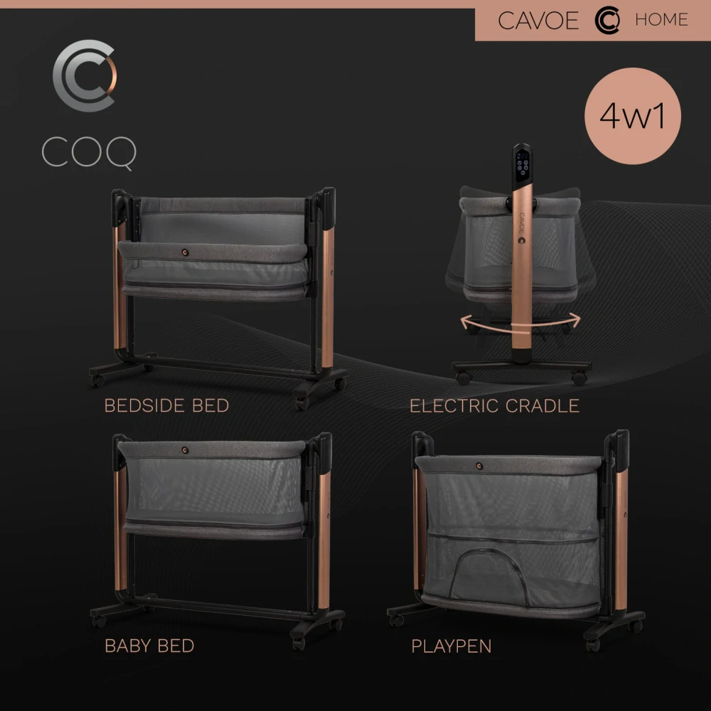 Elektrická kolébka 4v1 Cavoe COQ Meteorite