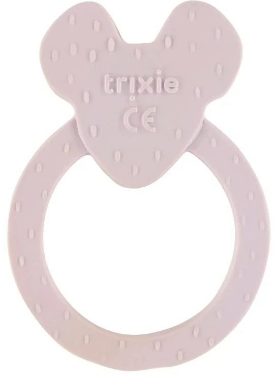 Kousátko ze 100% přírodního kaučuku Mr. Mouse - myška - fialová