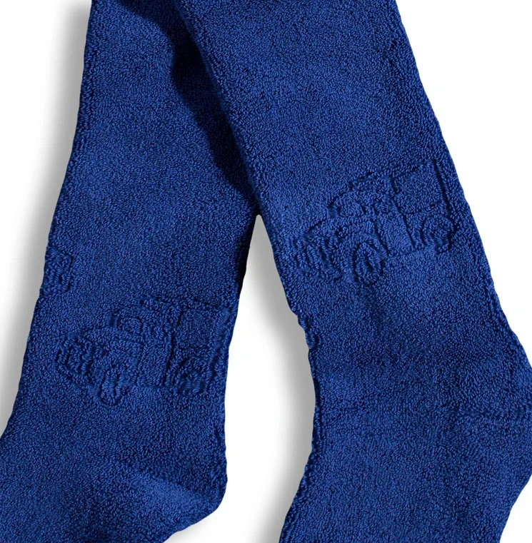 Termo punčochy froté Wola modrá jeans auto vel. 80-86